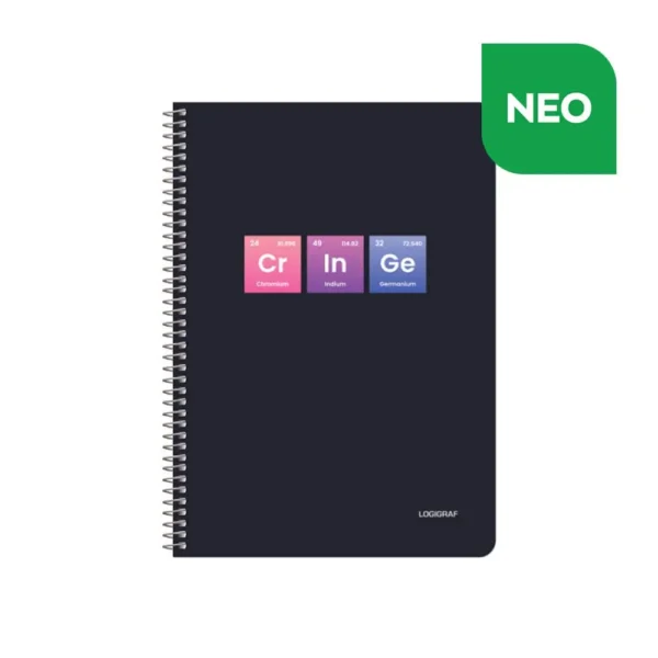 Logigraf Periodic Τετράδιο Σπιράλ με Wirelock B5/17Χ25 3θ 05713 - Image 4