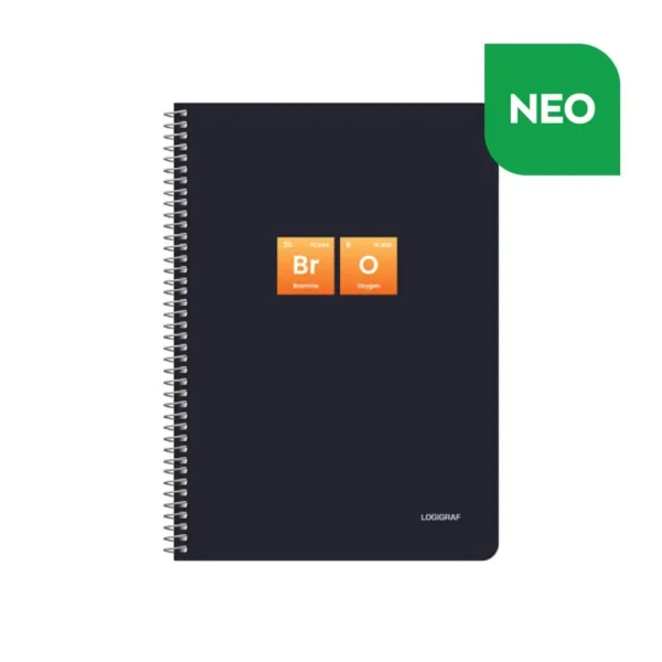 Logigraf Periodic Τετράδιο Σπιράλ με Wirelock B5/17Χ25 3θ 05713 - Image 3