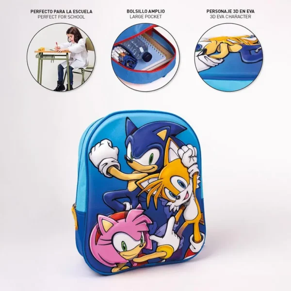 Logigraf Παιδική Τσάντα Πλάτης 3D SONIC THE HEDGEHOG 2100004683 - Image 4