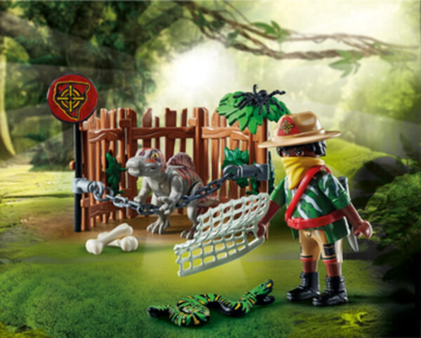 Playmobil Dino Rise Μωρό Σπινόσαυρος και Λαθροκυνηγός 71265 - Image 5