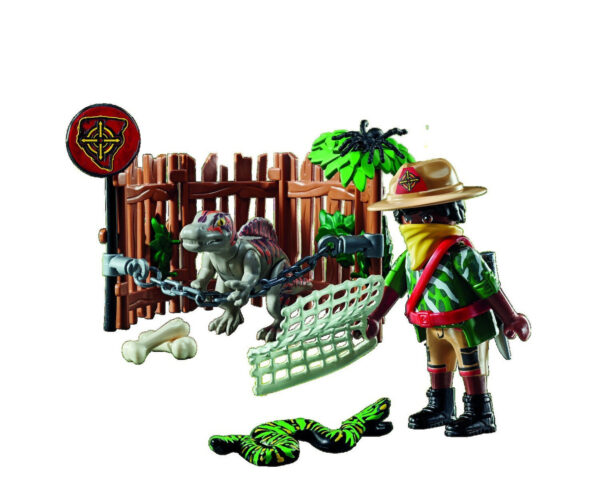 Playmobil Dino Rise Μωρό Σπινόσαυρος και Λαθροκυνηγός 71265 - Image 3