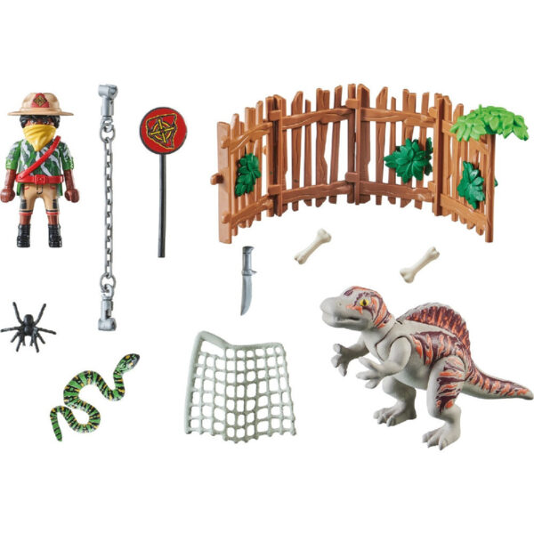 Playmobil Dino Rise Μωρό Σπινόσαυρος και Λαθροκυνηγός 71265 - Image 2