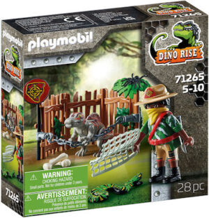 Playmobil Dino Rise Μωρό Σπινόσαυρος και Λαθροκυνηγός 71265