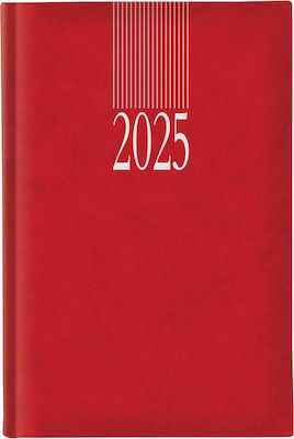 Θεοφύλακτος Ημερήσιο Ημερολόγιο Sidney 2025 11x16.5 Red 68520.c065