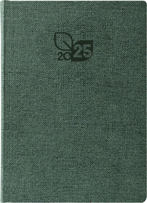 Θεοφύλακτος Ημερήσιο Ημερολόγιο 2025 Nature Flat 14.5x20.5cm Green 691KU.188