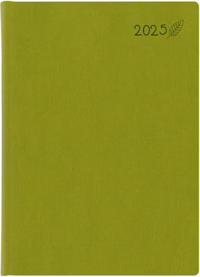 Θεοφύλακτος Ημερήσιο Ημερολόγιο 2025 Wild Flat 14.5x20.5cm Light Green 689KU.356