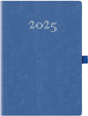 Θεοφύλακτος Ημερήσια Ατζέντα 2025 MURANO FLAT ΜΠΛΕ + PENLOOP 17.2x24εκ. 696KC.C91