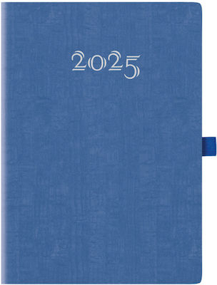 Θεοφύλακτος Ημερήσια Ατζέντα 2025 MURANO FLAT ΜΠΛΕ + PENLOOP 17.2x24εκ. 696KC.C91