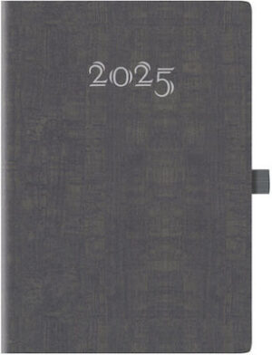 Θεοφύλακτος Ημερήσια Ατζέντα 2025 MURANO FLAT ΑΝΘΡΑΚΙ + PENLOOP 14.5x20.5εκ. 689KC.C96