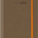 Θεοφύλακτος Rivoli Ημερήσια Ατζέντα 2025 Καφέ Σπιράλ 14.5x20.5εκ. 684C6.B15