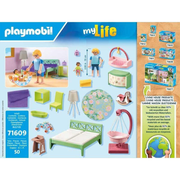 Playmobil MyLife Υπνοδωμάτιο Με Κούνια 71609 - Image 3
