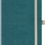 Θεοφύλακτος Σημειωματάριο Ριγέ με Λάστιχο Μπλε Q24YV.318