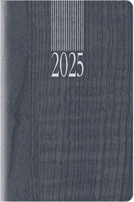 Θεοφύλακτος Διήμερο Ημερολόγιο 2025 Woodline 6.5x10cm Dark Blue 681AP.D78