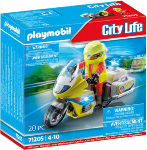 Playmobil City Life Διασώστης με Μοτοσικλέτα για 4-10 ετών71205
