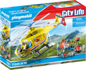 Playmobil City Life Ελικόπτερο Πρώτων Βοηθειών για 4-10 ετών71203