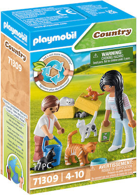 Playmobil Country Οικογένεια με Γατούλες 71309