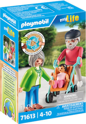 Playmobil MyLife Παππούς και Γιαγιά με Μωρό 71613