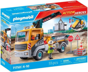 Playmobil Action Heroes Φορτηγό με Γερανό για 4-10 ετών71750
