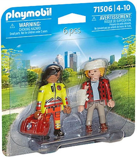 Playmobil Duo Pack Διασώστης και Τραυματίας για 4-10 ετών 71506