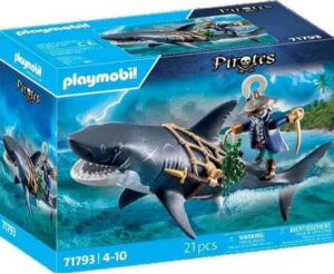Playmobil Pirates Πειρατής Με Γιγαντιαίο Καρχαρία για 4-10 ετών 71793