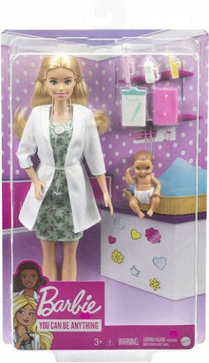 Barbie Baby Doctor Κούκλα για 3+ Ετών 30.4εκ. GVK03