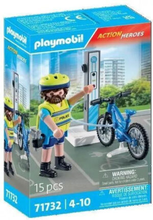 Playmobil Action Heroes Αστυνομικός με Ηλεκτρικό Ποδήλατο για 4-10 ετών 71732