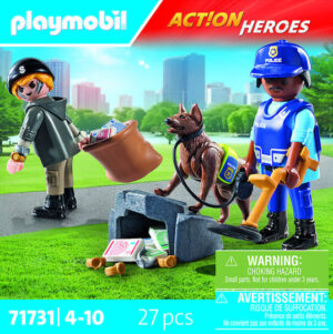 Playmobil Action Heroes Αστυνομική έρευνα κλοπιμαίων για 4-10 ετών 71731