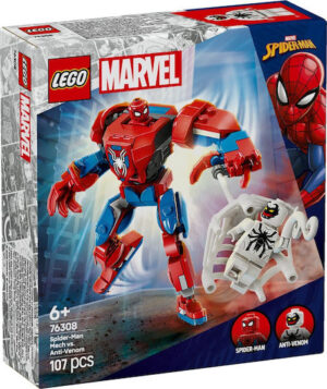 Lego Super Heroes Spider-Man Mech vs. Anti-Venom για 6+ Ετών 107τμχ 76308
