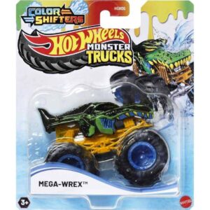 Hot Wheels Αυτοκινητάκι Monster Truck Monster Trucks Color Shifters Mega-Wrex για 3+ Ετών JDV85