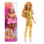 Barbie Κούκλα Fashionistas 222, with Gold Jumpsuit and Blonde Hair για 3+ Ετών HRH19
