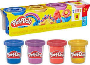 Hasbro Play-Doh 4 Πλαστοζυμαράκια Πλαστελίνης Compound για 3+ Ετών G1737