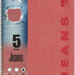 Τετράδιο Typotrust Special Jeans 21x30cm Α4 5 Θεμάτων Κόκκινο 4545-19