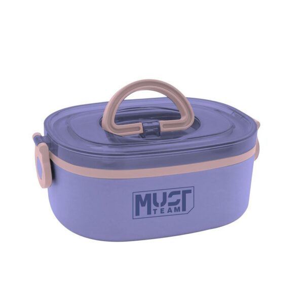 Φαγητοδοχείο Must Team 750ml 2 σε 1 Ανοξείδωτο με πιρούνι-κουτάλι 3 Χρώματα 000585989 - Image 2