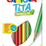 Carioca Tita Triangular Σετ Ξυλομπογιές 3mm 12τμχ 42791