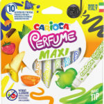 Carioca Perfume Maxi Πλενόμενοι Αρωματικοί Μαρκαδόροι Ζωγραφικής 1mm Χονδροί Σετ 10τμχ 42989