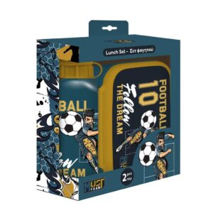 Σετ Φαγητού Must Team Football Φαγητοδοχείο 800ml-Παγούρι Αλουμινίου 500ml  000586461