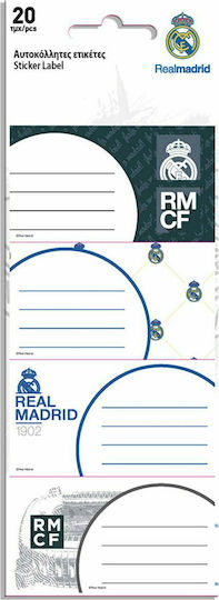 Διακάκης Ετικέτες Τετραδίων Real Madrid Αυτοκόλλητες  000170824