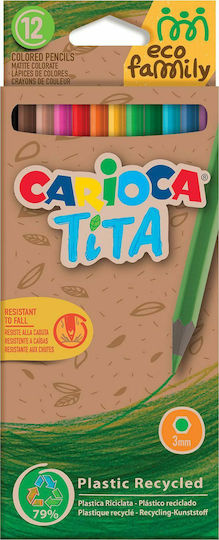 Carioca Tita Eco Family Σετ Ξυλομπογιές 12τμχ 43097
