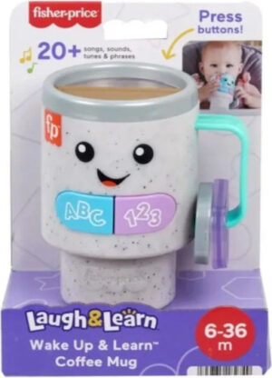 Fisher Price Βρεφικό Παιχνίδι Wake Up & Learn Coffee με Μουσική και Ήχους HWY44
