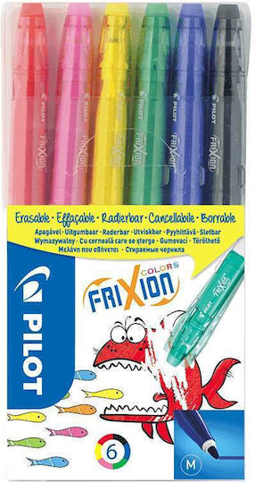 Μαρκαδόροι Pilot Frixion Colors Σβήνουν Σετ 6 Τεμαχίων Sw-fc-s6
