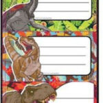 Διακακης Ετικετες Αυτοκολλητες Jurassic 5 Φυλλα 20 Ετικετες 000570994