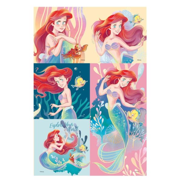 Σχολικό Σετ Disney Princess Ariel 7 Τμχ. με Pvc Τσαντάκι 000563841 - Image 3