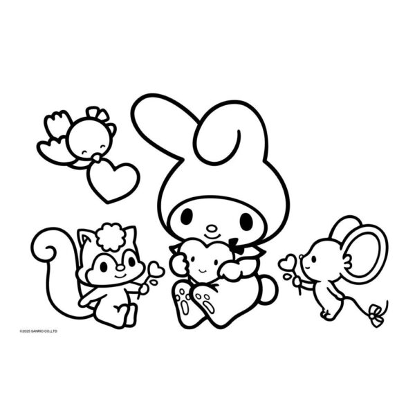 ΜΠΛΟΚ ΖΩΓΡΑΦ MY MELODY 23X33 40ΦΥΛ ΜΕ ΑΥΤΟΚΟΛΛΗΤΑ 000490141 - Image 5