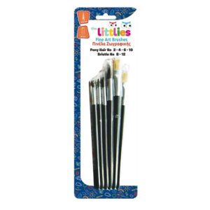 Πινέλα Ζωγραφικής The Littlies 6 Τμχ. (Pony Hair No. 2-4-6-10, Bristle No. 8-12) 000646085