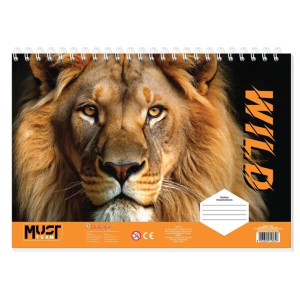MUST TEAM ΜΠΛΟΚ ΖΩΓΡΑΦ 23X33 40ΦΥΛ JUNGLE ΑΥΤΟΚ-ΣΤΕΝΣΙΛ- 2ΣΕΛ ΧΡ 2ΣΧ 000571025 - Image 2