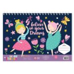 THE LITTLIES ΜΠΛΟΚ ΖΩΓΡΑΦ ΚΟΡΙΤΣΙ 23X33 40ΦΥΛ ΑΥΤΟΚ-ΣΤΕΝΣΙΛ- 2ΣΕΛ ΧΡ 2ΣΧ. 000647087