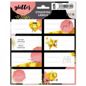 Logigraf GLITTER Gold Dreams Αυτοκόλλητες Ετικέτες 8x2 ELE0259