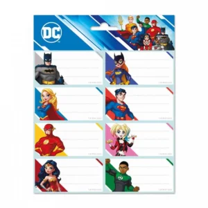 Logigraf Αυτοκόλλητες Ετικέτες 8x2 Justice League ELE0289