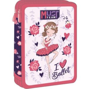 Must Team I Love Ballet Σχολική Κασετίνα Διπλή 000586318