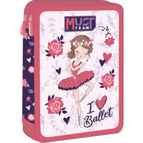 Must Team I Love Ballet Σχολική Κασετίνα Διπλή 000586318